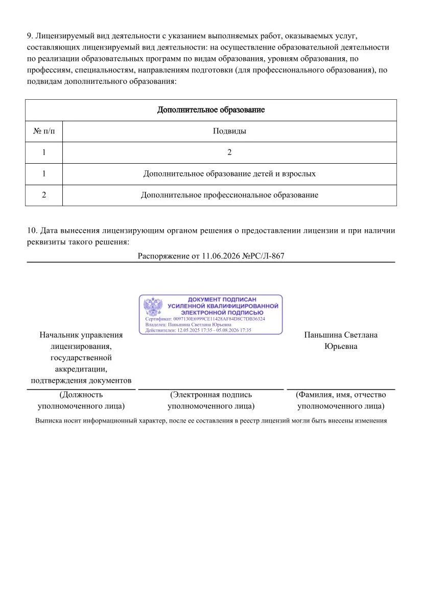 Выписка № Л035-01255-50-05296440-2-2